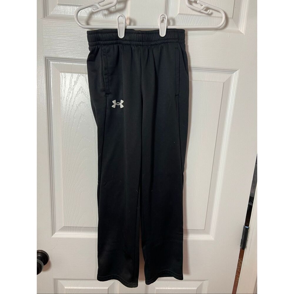 Under Armour Black Jogger Pants Youth Medium (YM) Loose Fit